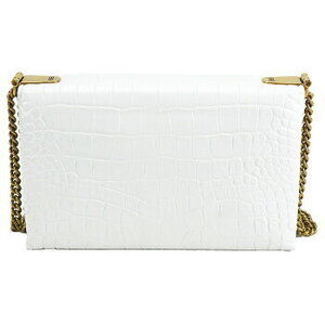 Balenciaga Leather Chain Crossbody Embossed Crocodile Bag White Shoulder TRIPLET